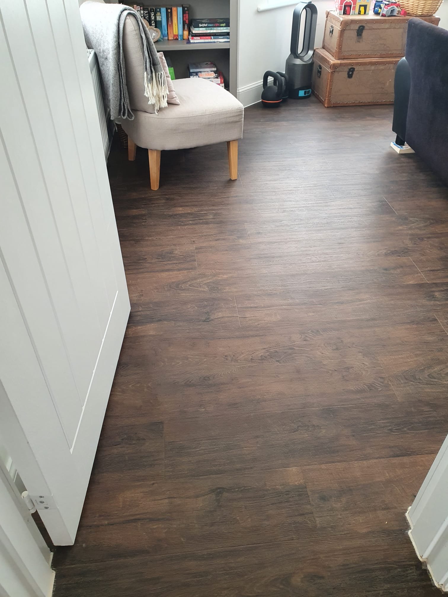 Light oak laminate flooring in a Bristol living room