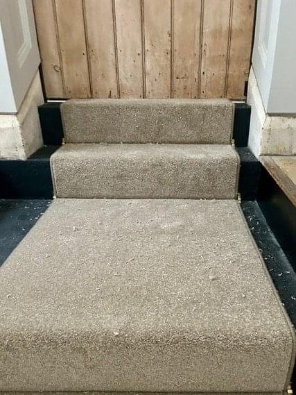 Plush carpet installation in Bristol house